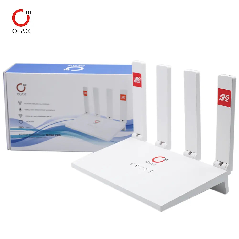 Olax 4G როუტერი სიმ ბარათის მხარდაჭერით OT001-MC50