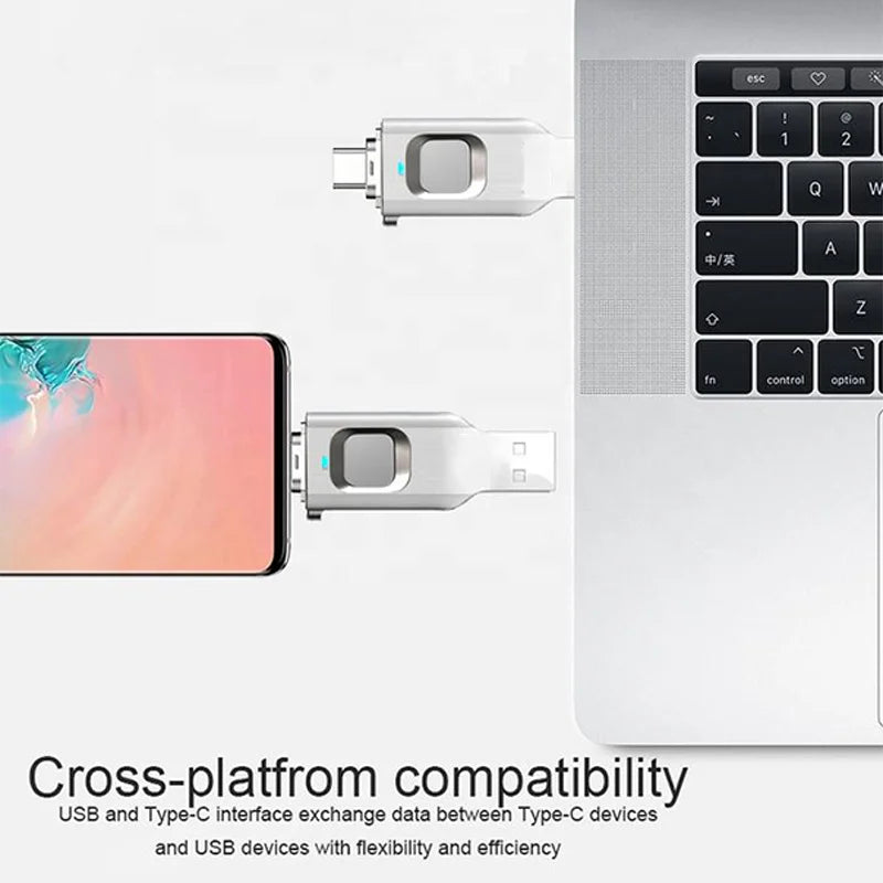 HYBOUR - ის ბრენდის USB/TYPE-C მეხსიერების ბარათი OT004-64