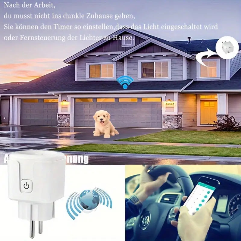 ჭკვიანი როზეტი Wifi-ის მხარდაჭერით OT006-732E