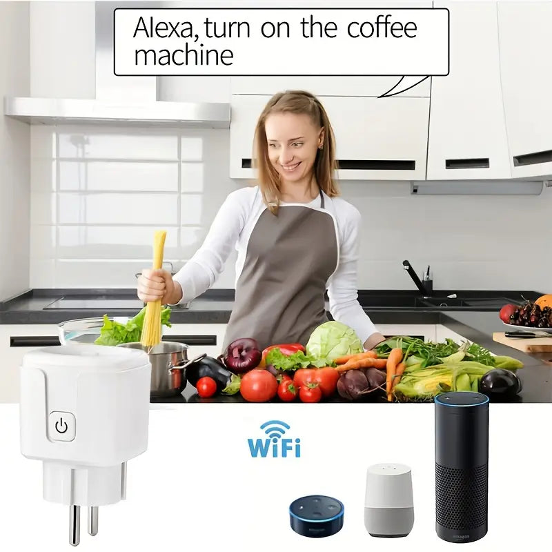 ჭკვიანი როზეტი Wifi-ის მხარდაჭერით OT006-732E