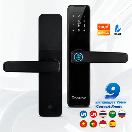 Tropernic-ის ბრენდის ჭკვიანი საკეტი WI-FI-ის მხარდაჭერით SL01-K7
