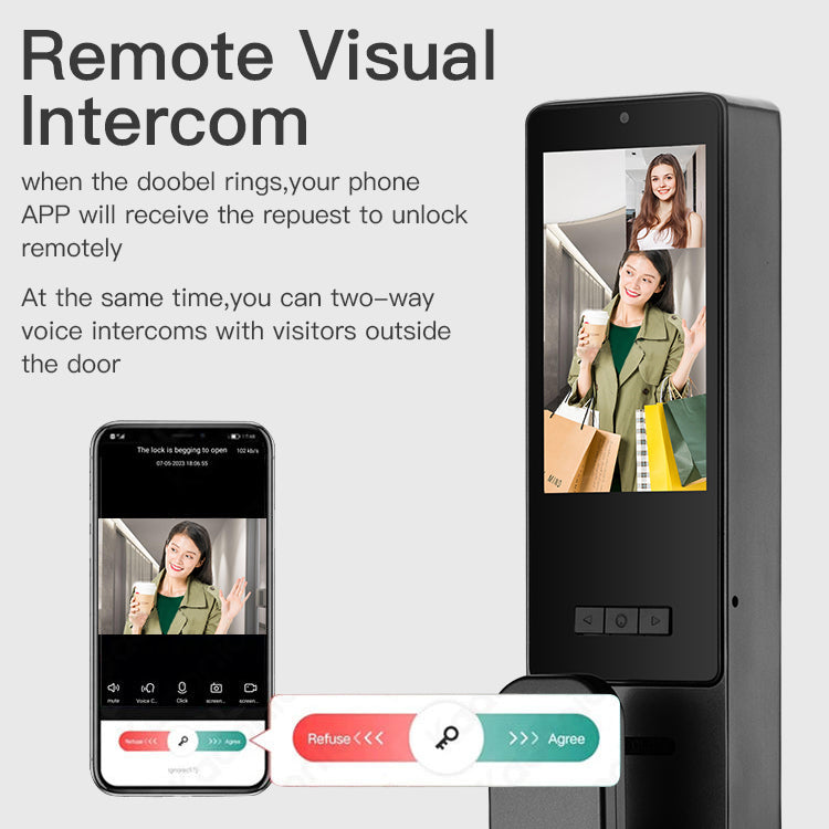 Handaily-ის ბრენდის ჭკვიანი საკეტი WI-FI-ის მხარდაჭერით SL15-S28