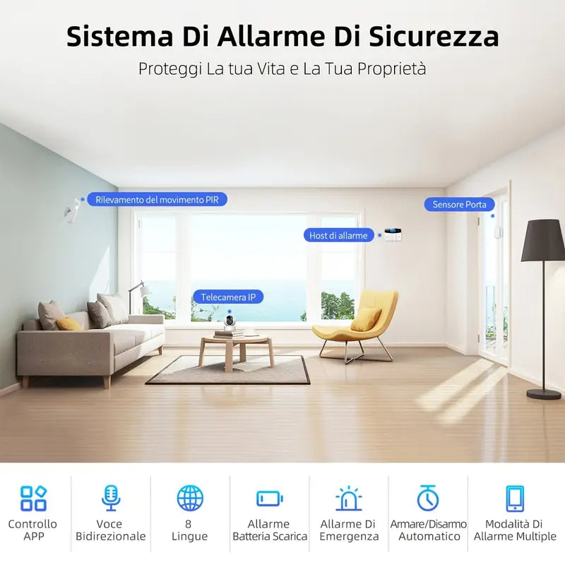 PGST-ის ბრენდის WIFI+GSM უსაფრთხოების სისტემის ნაკრები SS004-A103S