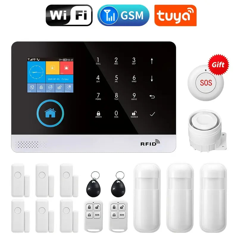 PGST-ის ბრენდის WIFI+GSM უსაფრთხოების სისტემის ნაკრები SS004-A103S