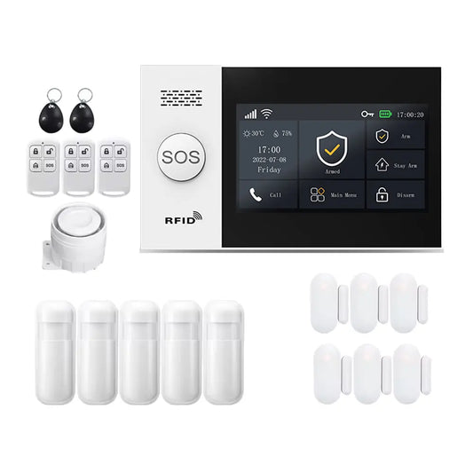 Wofea-ს ბრენდის WIFI+GSM უსაფრთხოების სისტემის ნაკრები SS01-WF107