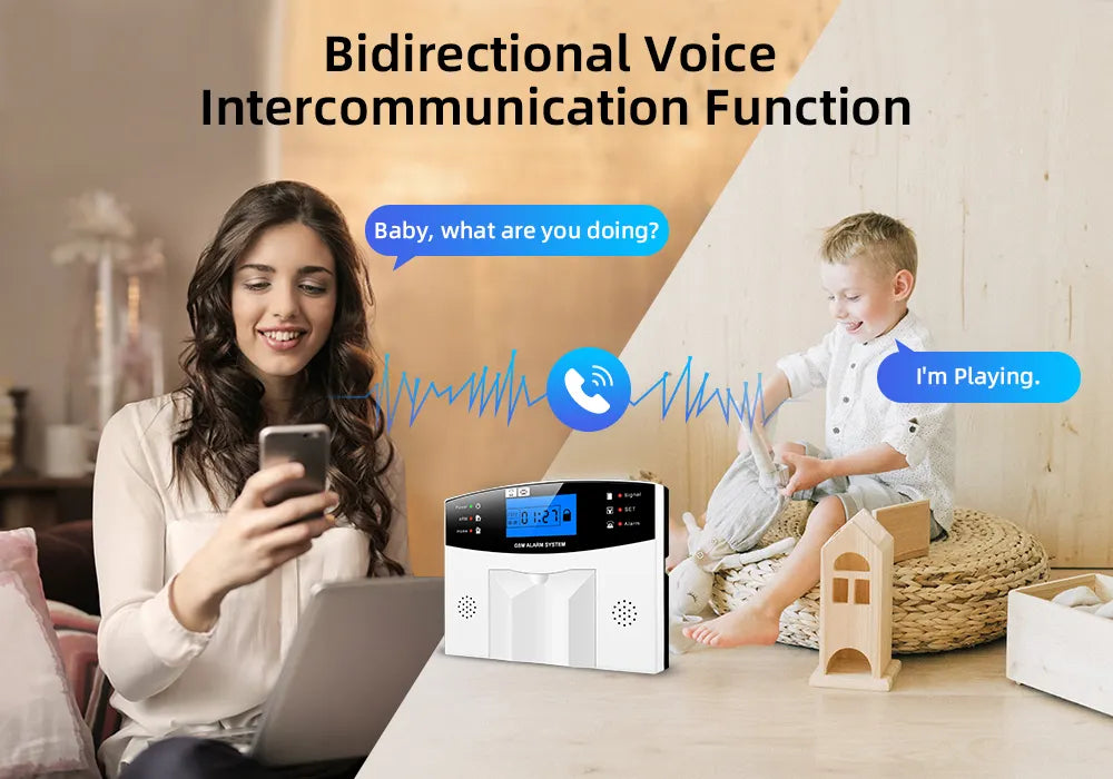 Wofea-ს ბრენდის WIFI+GSM უსაფრთხოების სისტემის ნაკრები SS02-WF500